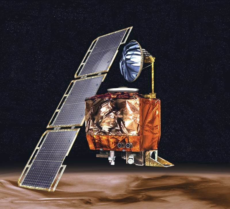 Mars Climate Orbiter em ilustração da NASA